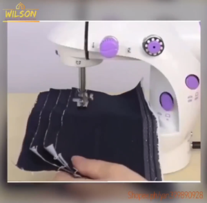 Portable Mini 2-Speed Sewing Machine Kit (White)