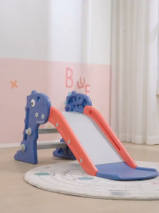 Woop Foldable Slide for Kids Baby Children Slide Foldable Slide Playground With Basketball Hoop