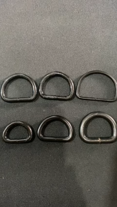 Ring D Tas Impor Kawat Hitam 12 Pcs