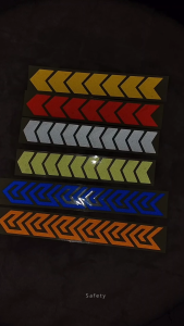 Reflective Arrow Stickers for Car Truck Motorcycle Helmet ETC. Self Adhesive Vinyl Sticker Decals Waterproof