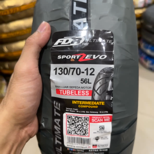 FDR Sport Zevo 130/70 - 12 Tubeless (TL): Ban Motor Aerodinamis & Performa Tinggi