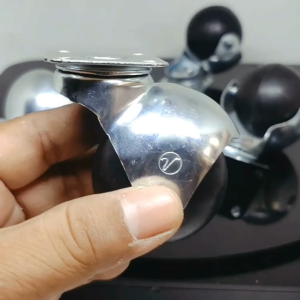 Roda Kursi Bulat 2 inch & Roda Caster Karet 50mm (4 pcs)