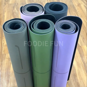 PU Coconut Fiber Material Frosted Natural Rubber Yoga Mat Eco-Friendly Anti-Slip with The Original Unique Alignment