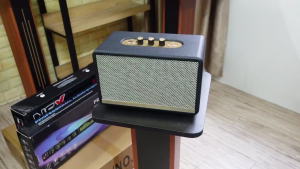 Loa Bluetooth cao cấp M18 bọc da Thiết Kế sang trọng Âm Thanh Sống Động Chỉnh Bass Treble