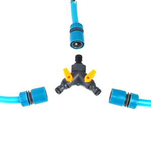 Plastic strip switch three-way water pipe hose joint valve splitter water distributor