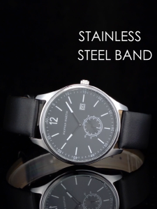 Jam Tangan Pria Hannah Martin 1232 100% Original Chrono Aktif Sporty Tahan air COWOK  Quartz Analog tanggal Laki Fashion Business elegan garansi kulit premium man watch