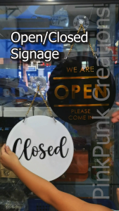 Open Closed Door Signage