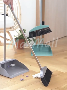Set Sapu Ijuk Broom Set Dustpan Set Sapu Pengki Alat Pembersih Praktis Set Sapu Rumah Tangga 2in1 Sapu Lantai Pengki Set Dengan Serok Rambut Alat Pembersih Debu Kotoran Lantai Set Sapu Pengki Alat Pembersih Lanta