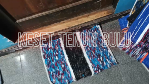 Keset tenun serap air keset anti selip bahan handuk ukuran 40x60cm