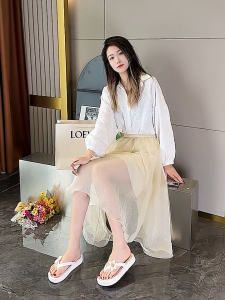 [Ready Stock] WOMEN LADY slipper Anti-slip Slides flower soft comfort  Kasut perempuan selipar wanita  女时尚百搭软底防滑凉拖鞋