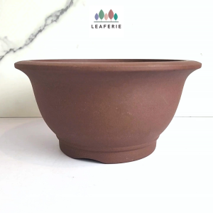 The Leaferie Bonsai Pot / Tray (Series 52) . Plant pot . Zisha . Flowerpot . Purple Sand Planter