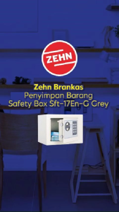 Zehn Sft-17En-G 170X230X170 Grey Safe Brankas Penyimpan Barang Safety Box