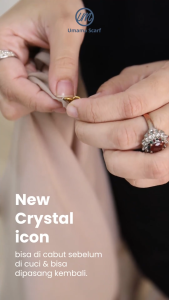 Umama Scarf - Kerudung Polos Segi Empat Hijab Daily Voal Aura Crystal Icon Pouch