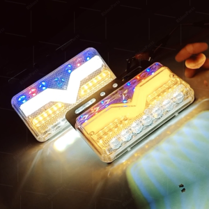 ไฟราวข้าง 1ชิ้น 24V LED ไฟข้างรถ ไฟส่องพื้น ไฟเลี้ยววิ่งรถบรรทุก รถพ่วง หรือรุ่นทั่วไป (Vampire)