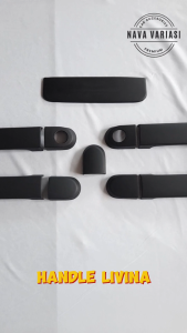 Cover Door Handle Pegangan Pintu Mobil Nissan Livina Lama Tahun 2009 - 2018 Hitam Doof Premium