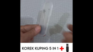 Korek Pembersih Kuping 5 in 1 PLUS KUAS Telinga Stainless Steel