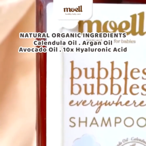 Moell Bubbles Bubbles Everywhere Shampoo 185gr - Shampo Bayi | Natural Organic & Bebas Sls