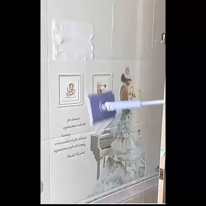 พร้อมส่ง ไม้ถูพื้นไฟฟ้าสถิตย์ แบบแบน ขนาดเล็ก ใช้แล้วทิ้ง สําหรับทําความสะอาด ใช้ในครัวเรือน