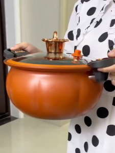 Panci Presto Labu Viral 35 & 8L: Pressure Cooker Pot Non-Stick Totipotent