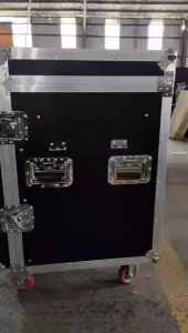 (Assembled 16U flight case)3 door console rack SPEEDSMOUNT cabinet for AV equipment mxier speaker amplifier storage cabinet table