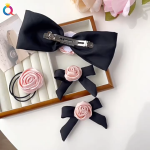 ROSE SERIES/JEPITAN RAMBUT MOTIF BUNGA MAWAR PREMIUM/BLACKPINK HAIR CLAW