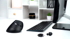 Rapoo 🖱️รุ่น EV200 Silent Wired Ergonomic Optical Mouse ( EV200-BK )✨