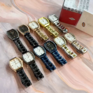 Jam tangan cewek/wanita kotak / persegi fashion mewah analog stainless