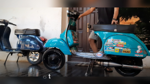 SILINCER KNALPOT VESPA BUANG KIRI DRC RACING