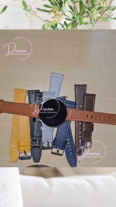 Strap Kulit PU untuk Samsung Galaxy Watch 6, 5 & 4 dan Vivoactive 5