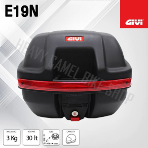 GIVI E19N ทับทิมแดง 30 ลิตร เก็บหมวกกันน๊อค 1 ใบ กล่องท้าย