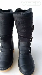 Sepatu Cross Safety Sepatu Trail Vintage Racing Sepatu Gunung Mx boots Sepatu Trabas Sepatu Cross Clasik 02 HITAM