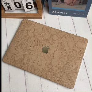 Unique Relief embossing Laptop leather case for Apple macbook Pro 2024 air 13 m2 m3 A3114 A3113 Pro 14 16 inch A2992 2022 2023 2024 accessories