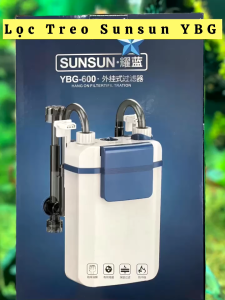 LỌC TREO SUNSUN YBG 600 cho bể cá cảnh có hút mặt hút đáy và chỉnh lưu lượng