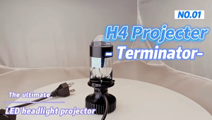 H4 LED lampu sorot lensa ganda dipimpin lampu depan H4 lampu sorot matriks daya tinggi lampu sepeda motor retrofit mata ikan