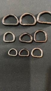 Ring D Tas Impor Kawat Black Nikel 12 Pcs