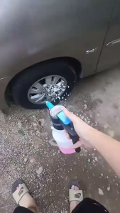 1.5L Large Electric Car Wash Foam Electric Pump Foam Sprayer High Pressure Car Wash Spray Bottle 7.4V 3000mAh for 6 Cars Trucks Gardening House Cleaning