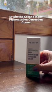 Dr. Sheths Kesar&2% Kojic Acid Daily Pigmentation Correction Face Cream|Lightweight&Non-Greasy|With 1% Niacinamide&0.5% Glycolic Acid|Removes Tan&Depigments Skin|Suits All Skin Types|Men&Women|30G