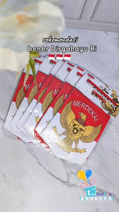 Banner DIRGAHAYU RI / bunting flag HUT RI kemerdekaan / banner Hut Ri / Banner Merah Putih tema kemerdekaan indonesia