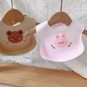 BIBELO ซีลีโคนกันเปื้อน ซีลีโคนกันเปื้อนสำหรับเด็ก ซีลีโคนกันเปื้อนปรับระดับได้ สินค้าพร้อมส่งจากไทย