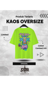 SMR APPAREL - Kaos Oversize real angels alien Cotton Combed 24s Pria & Wanita