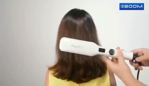 Ceramic Anti-Scald Fast Heating 2-in-1 Hair Straightener and Curler with LCD Display