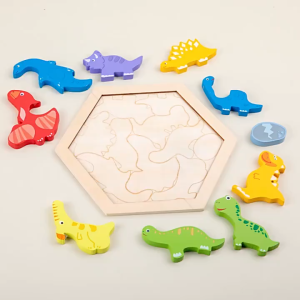 SNI MAINAN ANAK Puzzle 3D kayu cocokkan bentuk - Jigsaw puzzle kayu (D-03)