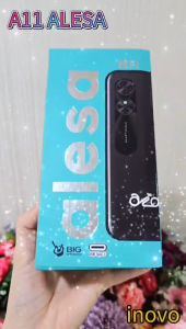 inovo โทรศัพท์ปุ่มกด A11 Alesa ปุ่มใหญ่ จอกว้าง 3.9 นิ้ว ชาร์จ Type C ระบบ Dual SIM (2 ซิม) ประกันศูนย์ 1 ปี