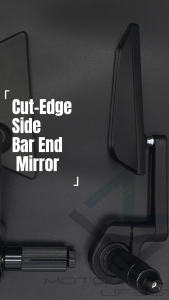 Bar End Side Mirror CNC Alloy Racing Cut-Edge