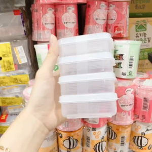 Bộ hộp trữ đông hộp đựng đồ ăn dặm Nakaya có nắp Mini bảo quản đồ ăn cho bé