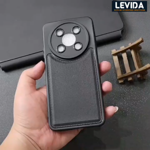Luxury Case Leather Pro Kamera Black Itel RS4
