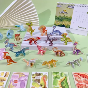 30Pcs จิ๊กซอว์แมลง dinosaur โอเชี่ยน แอนิมอลส์ ของเล่นสำหรับเด็ก การศึกษาในช่วงต้น บล็อกปริศนาตัวต่อ คุณภาพสูงมาก ตลกๆ การ์ดปริศนาตัวต่อ