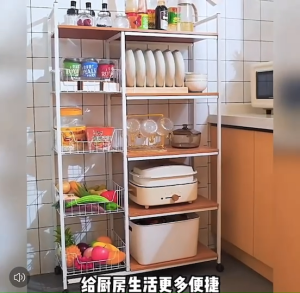 ชั้นวางของครัว ชั้นวางของ ชั้นวางของพับเก็บได้ ชั้นวางของอเนกประสงค์ ชั้นเหล็ก ชั้นพับได้ ชั้น ชั้นวาง ( 3ชั้น 4ชั้น 5ชั้น ) พร้อมจัดส่ง