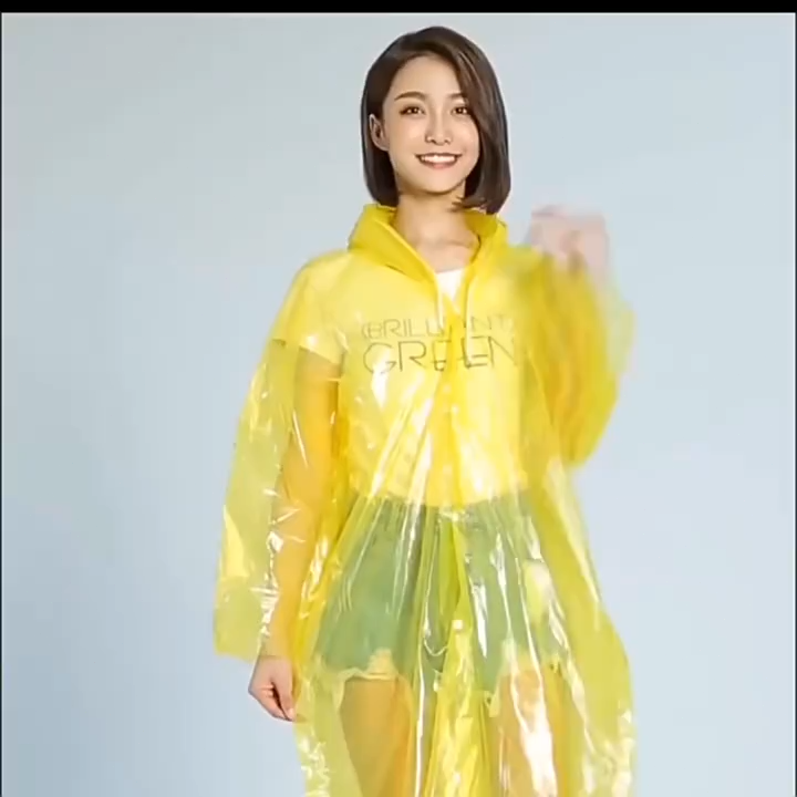 Disposable Raincoat Adult Rainproof Outdoor Emergency Raincoat Portable Transparent Raincoat 雨衣防水 一次性雨衣