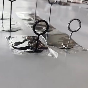 5PCS/SET 10CM Tiang Nomor Meja Stainless Menu Stand/Photo Display Tiang//Nomer Meja Price Tag Stand/Tatakan Holder Foto Price Tag